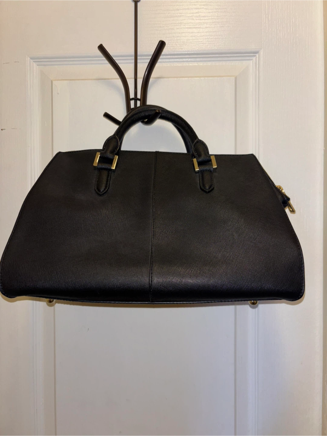 DKNY Black Leather Satchel Handbag - photo 3