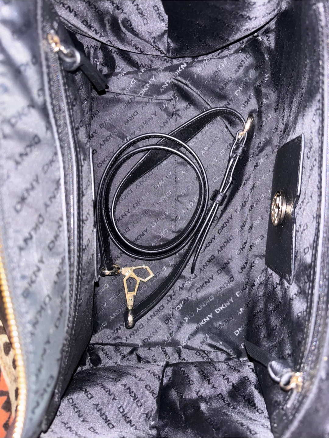 DKNY Black Leather Satchel Handbag - photo 5