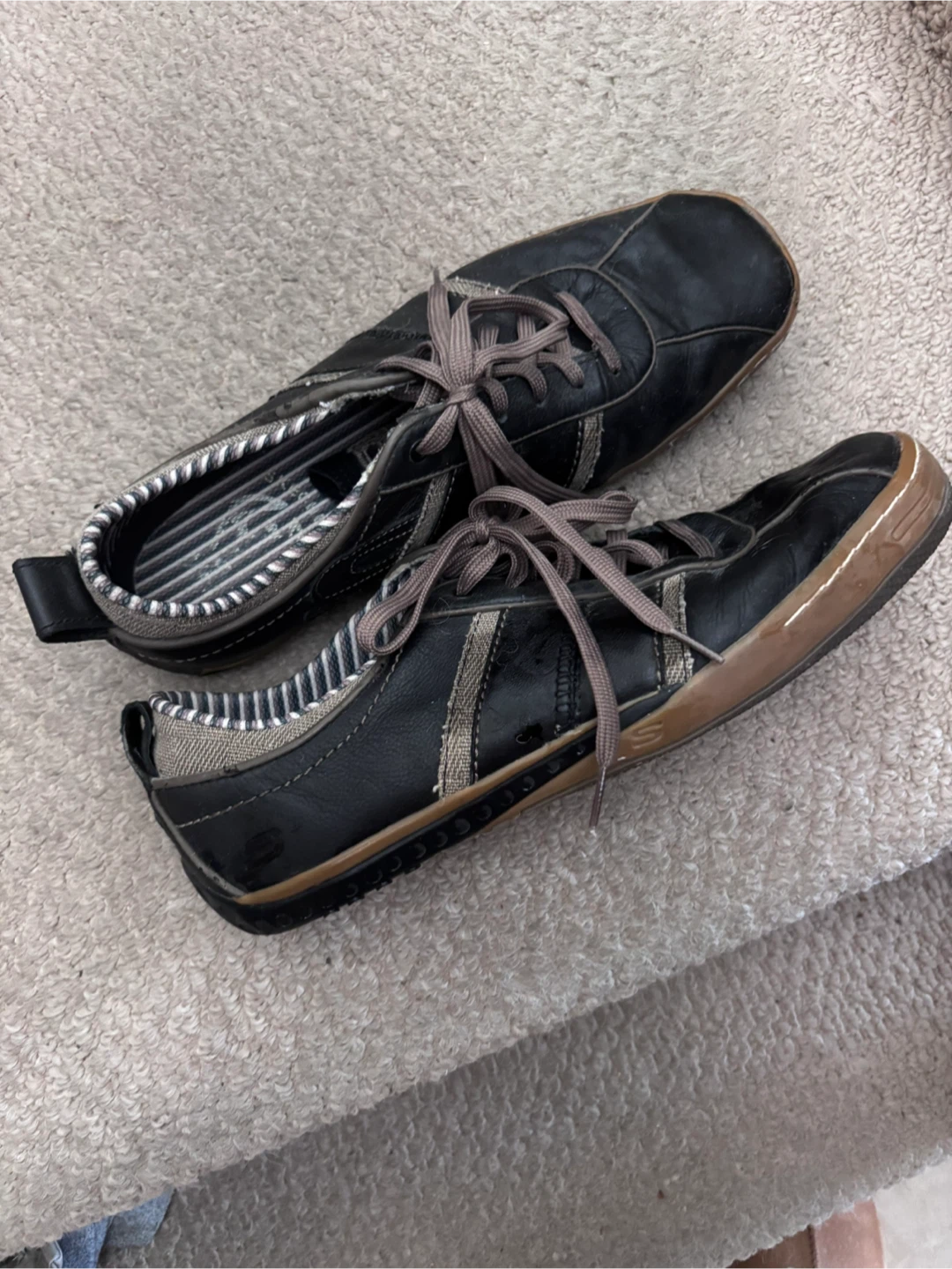 Skechers Black Leather Casual Shoes - photo 2