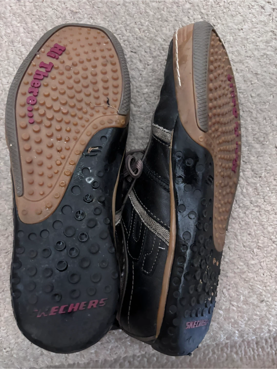 Skechers Black Leather Casual Shoes - photo 3