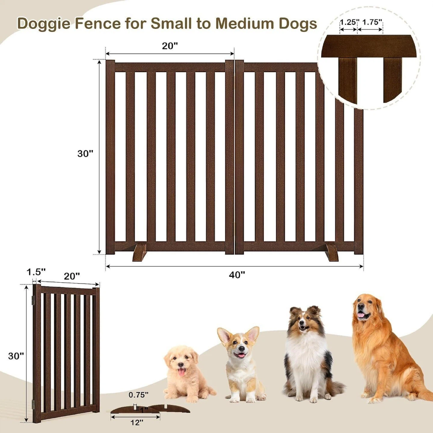 Two Panel Pet Gate - Brand new - photo 2