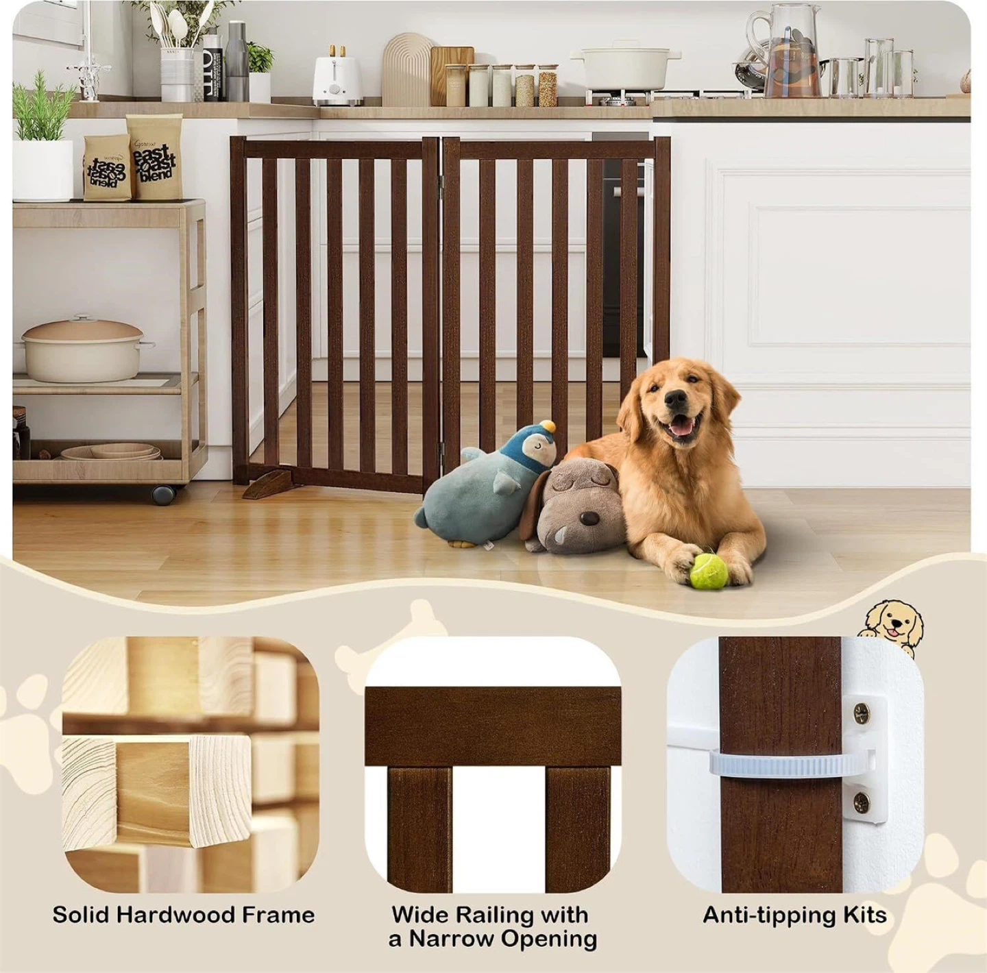 Two Panel Pet Gate - Brand new - photo 3
