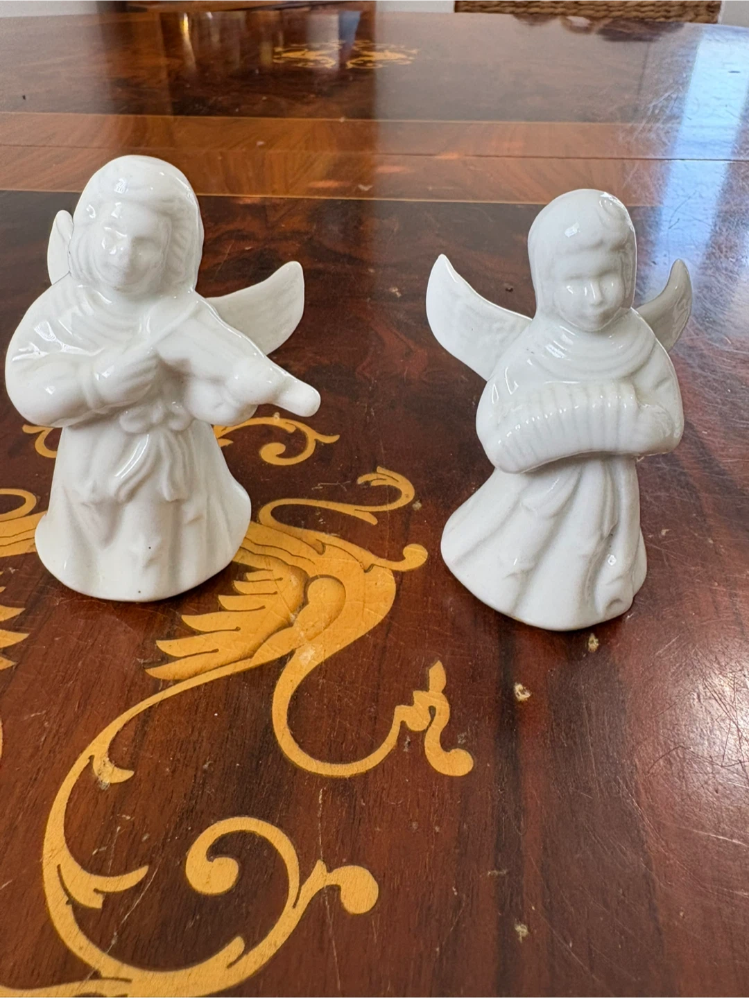 White Ceramic Angel Figurines