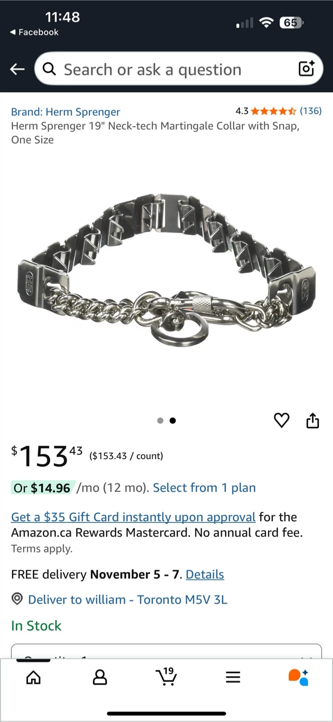 NEW SPRENGER SS STEEL PRONG COLLAR MEDIUM LARGE BREED DOGS - photo 2
