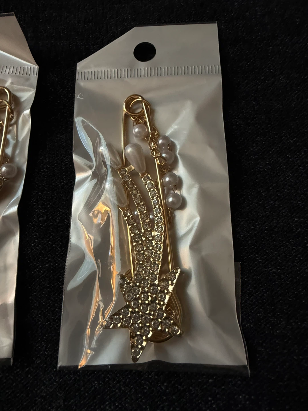 Decorative Hair Pins with Pearls and Rhinestones - photo 4