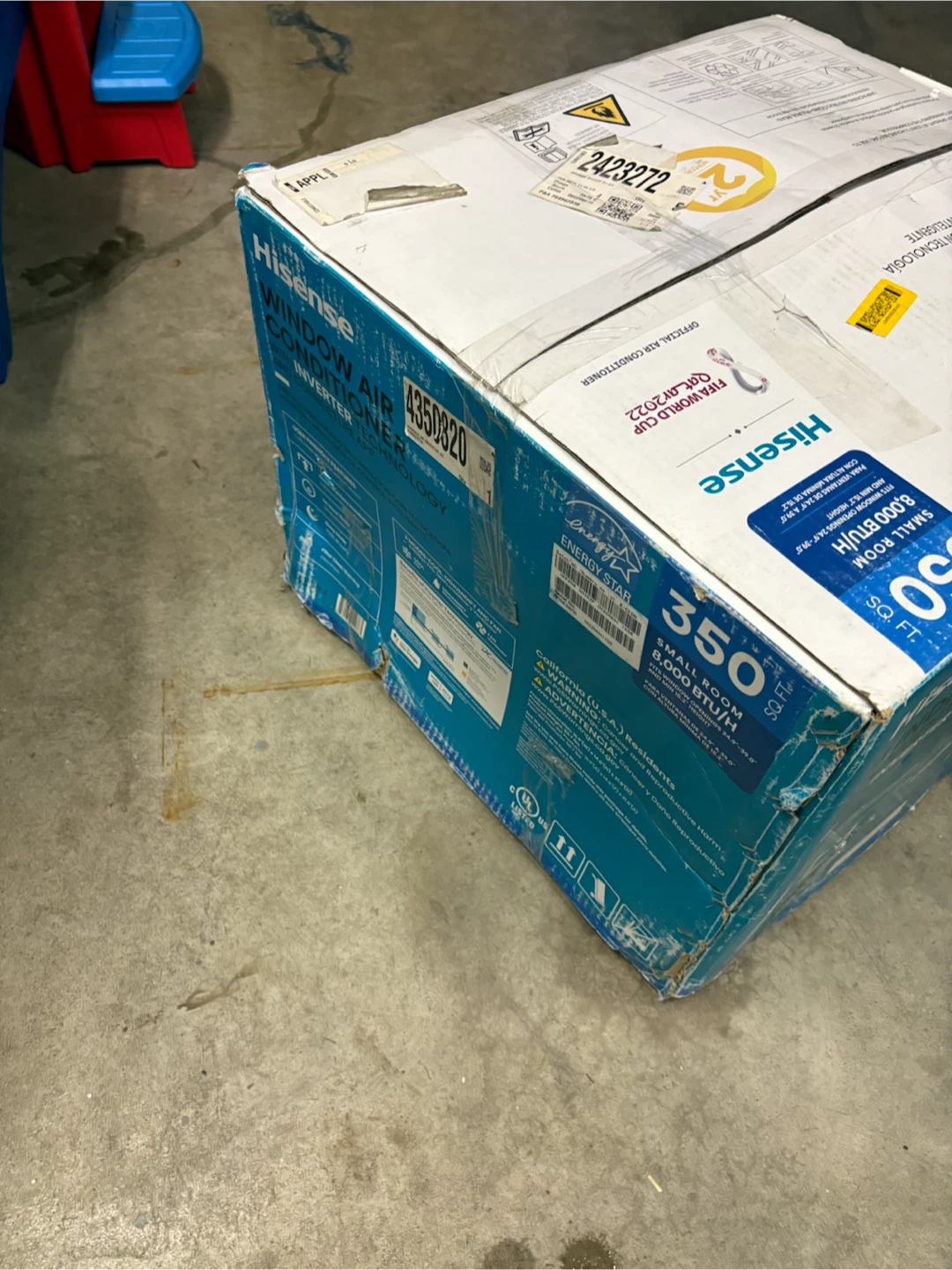 A/C Unit. Brand new in box. 8,000 BTU Hisense