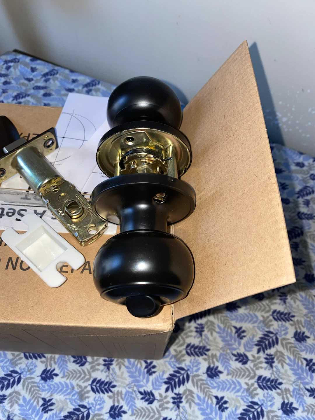 Probrico Interior Matte Black Door Lock Set