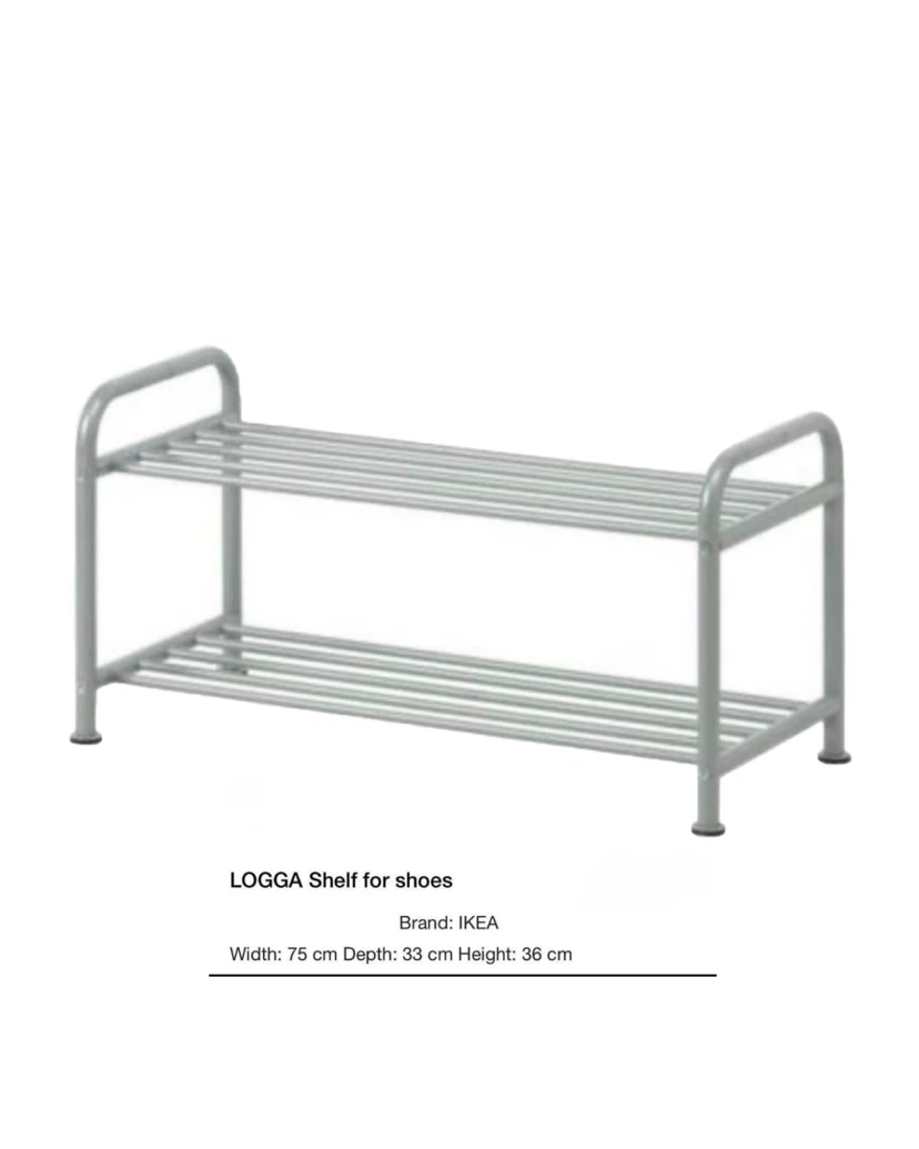 IKEA LOGGA 2-Tier Shoe Shelf