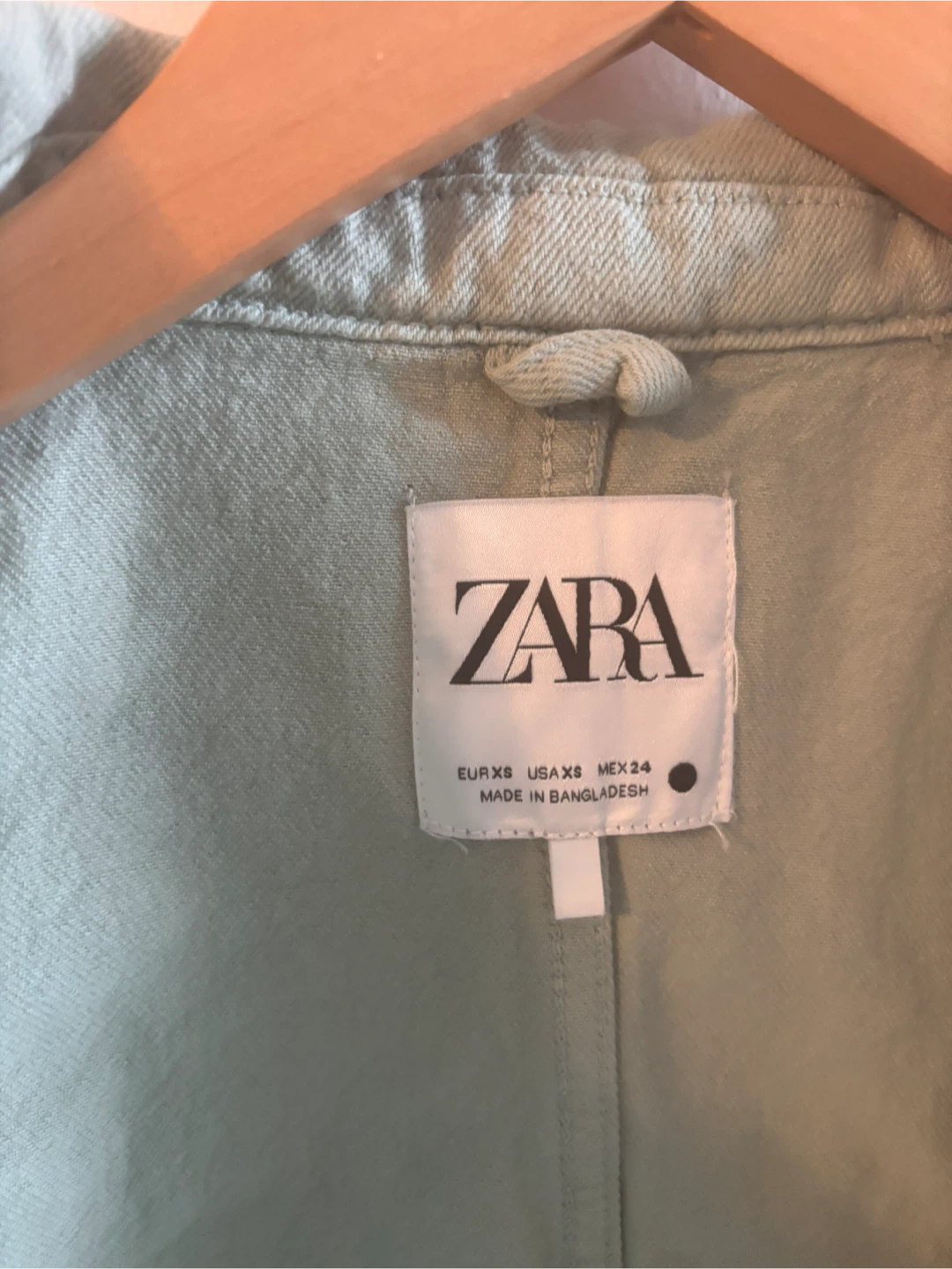 ZARA Light Green Utility Jacket XS - photo 2
