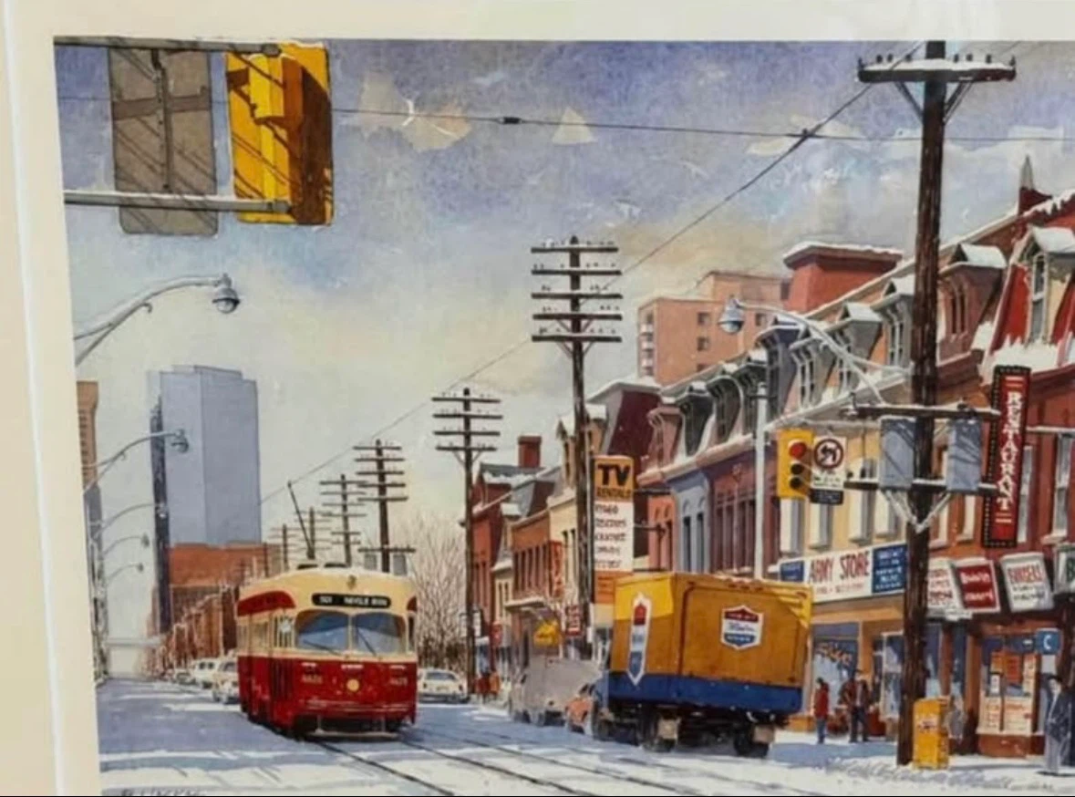 NEED PICKED UP TODAY! B LIASKAS old Toronto 501 Neville park art - photo 2