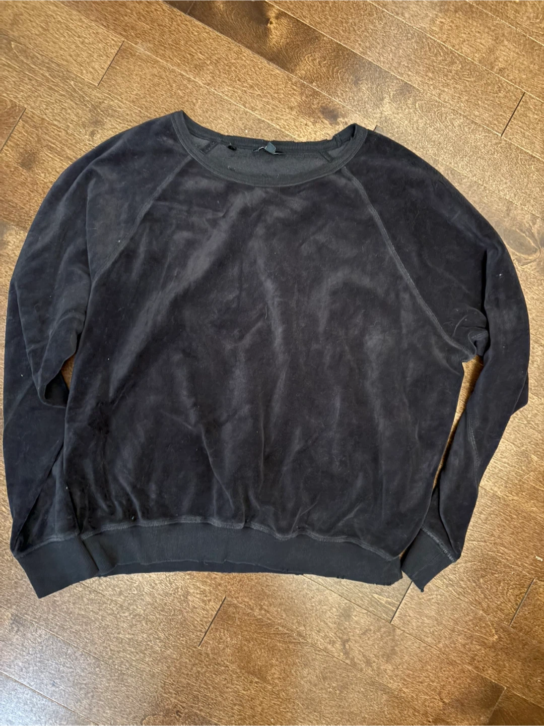 Buffalo David Bitton Black Velour Sweatshirt M/M