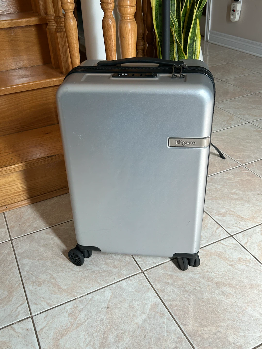 Silver Éléganece Hardside Carry-On Luggage