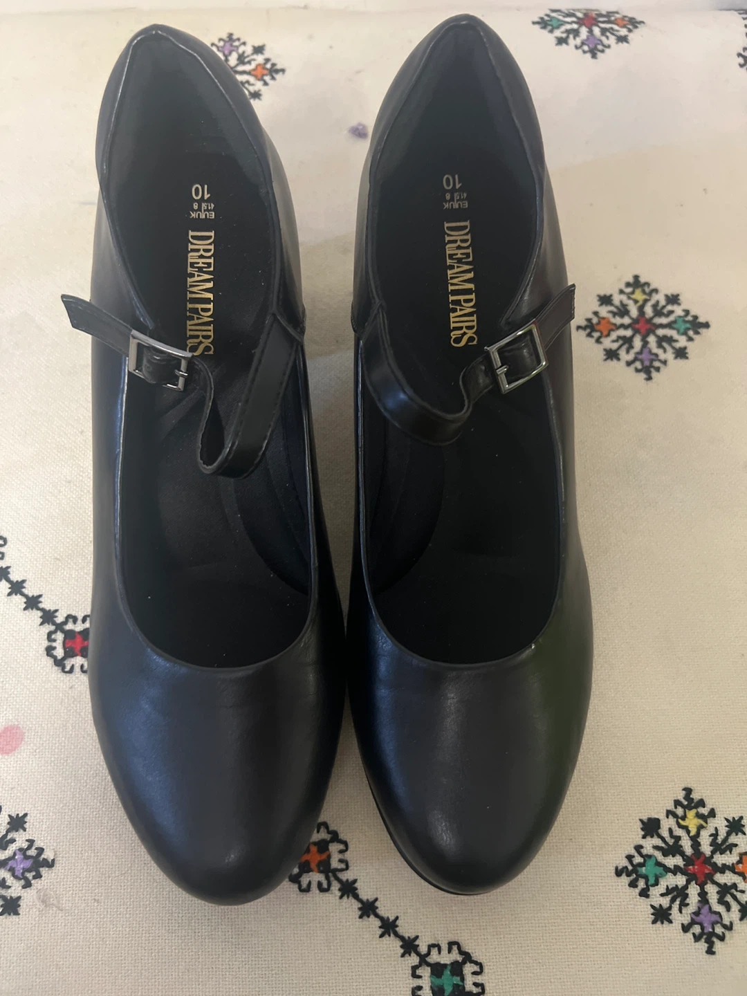 Dream Pairs Black Mary Jane Heels Size 10