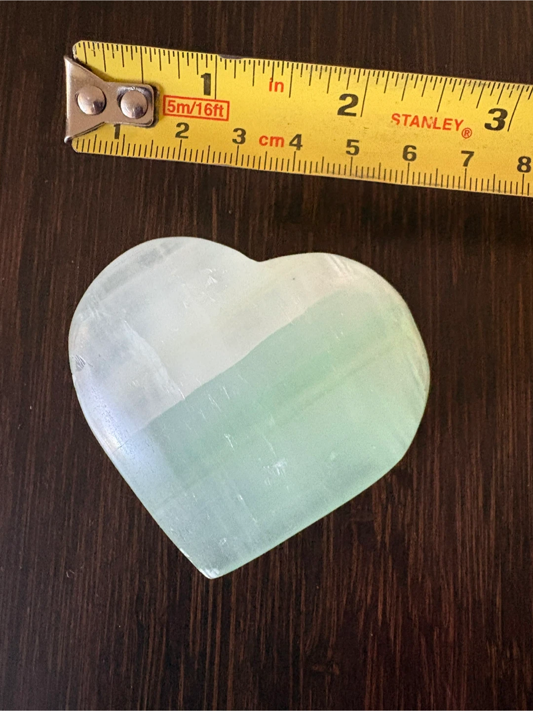 Heart-shaped Selenite Crystal - photo 3