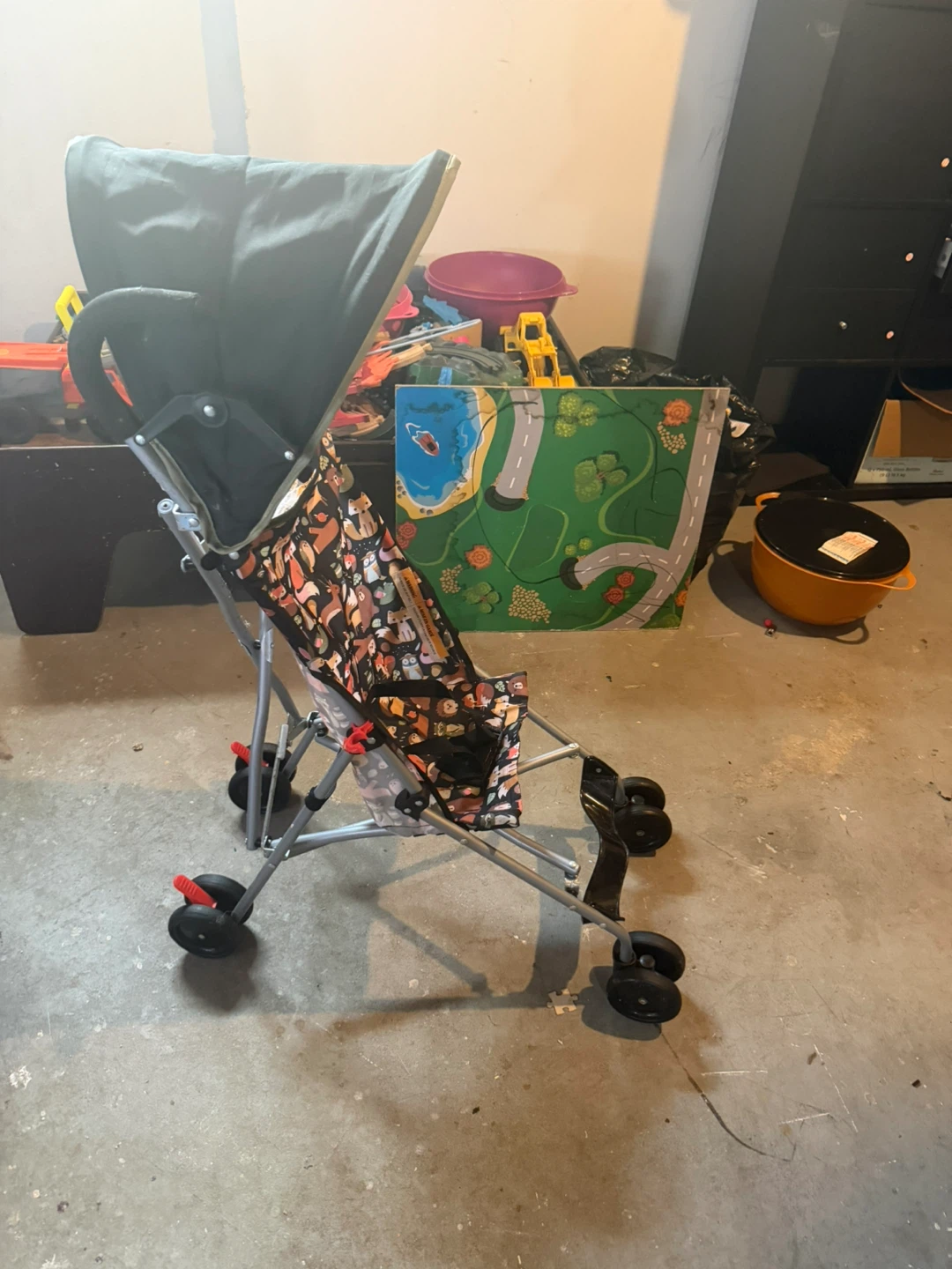 Kids Stroller with Animal Print - photo 2