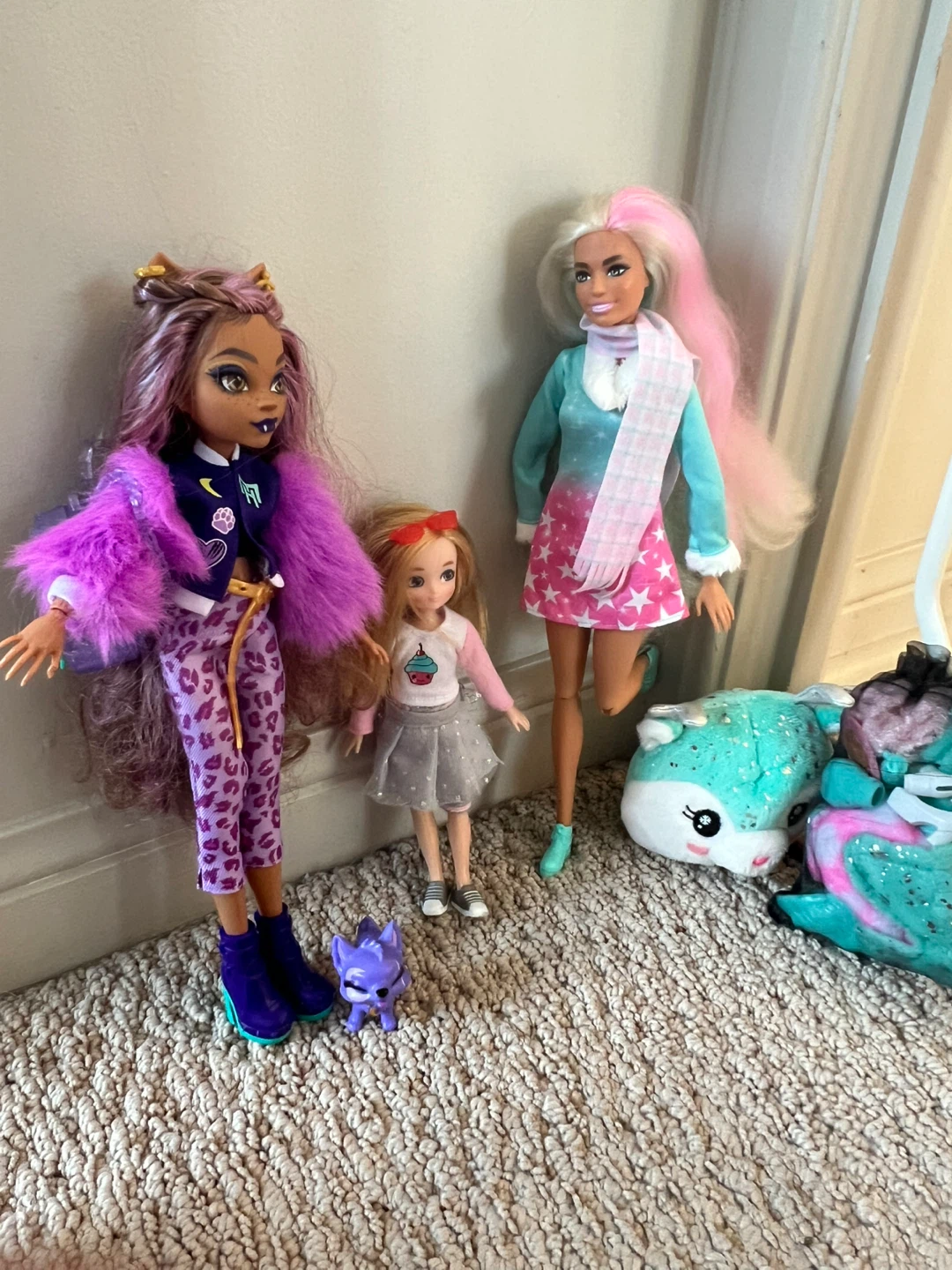 Monster High Doll, Barbie and Chsea with Accessorie
