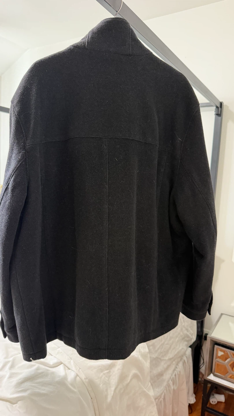 Men's Virgin Wool Coat - Size 42