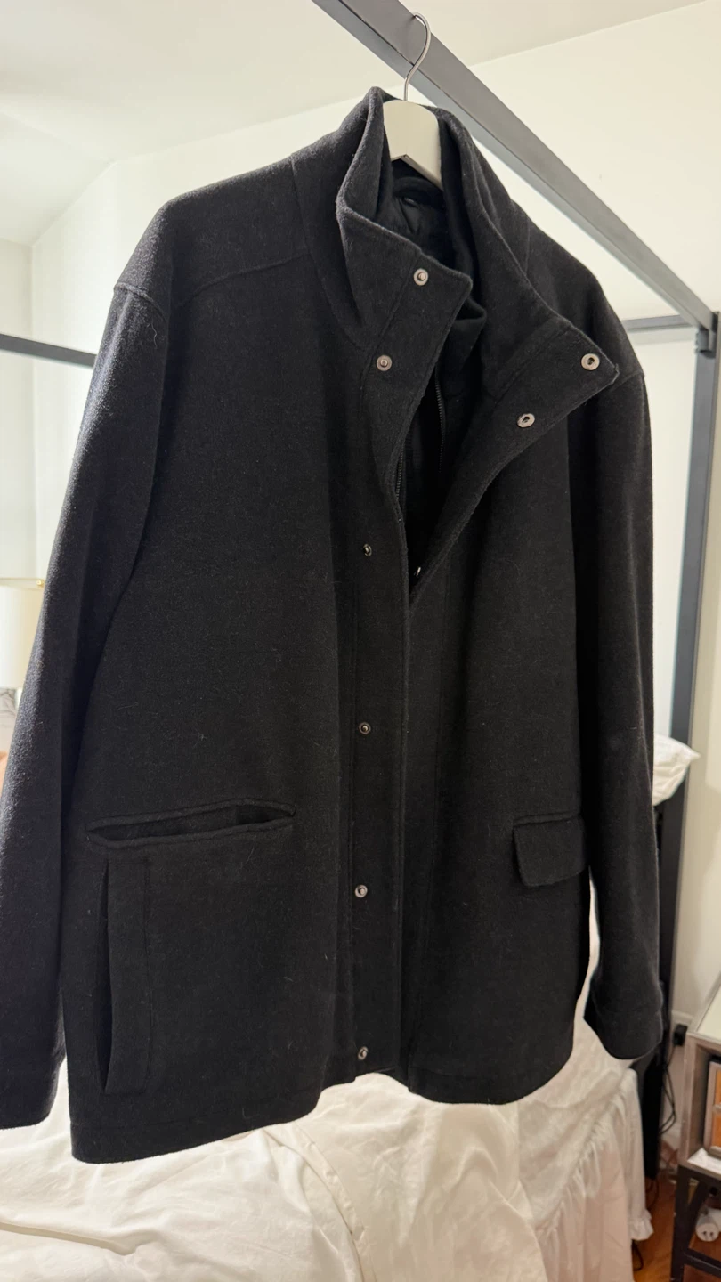 Men's Virgin Wool Coat - Size 42 - photo 2