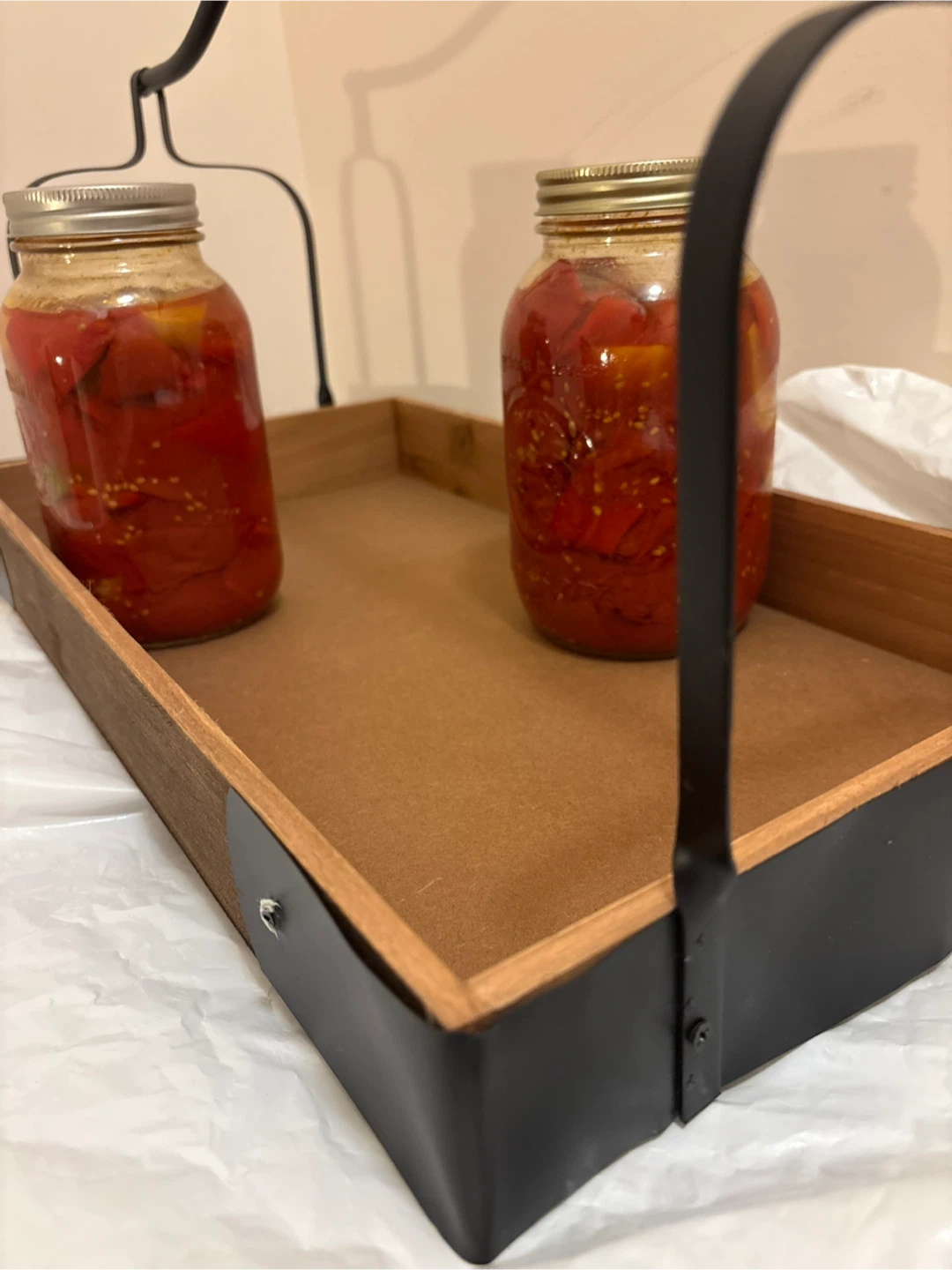 Sturdy Wooden Tray with Handle