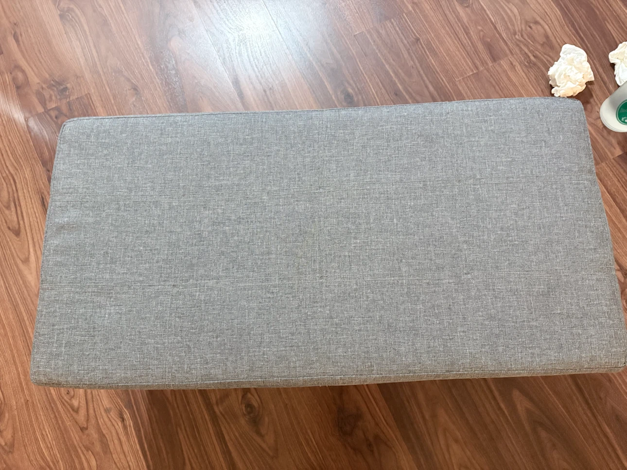 Grey Storage Ottoman Bench - photo 2