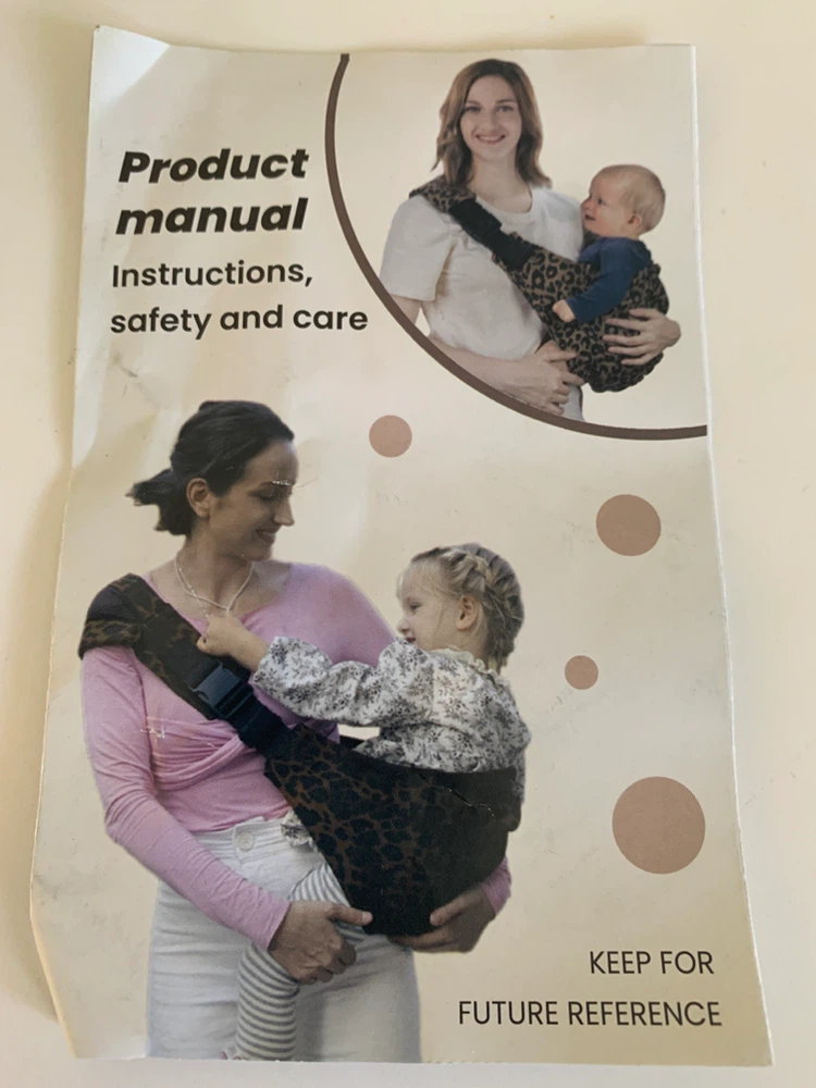 New Leopard Print Baby Sling Carrier - photo 2