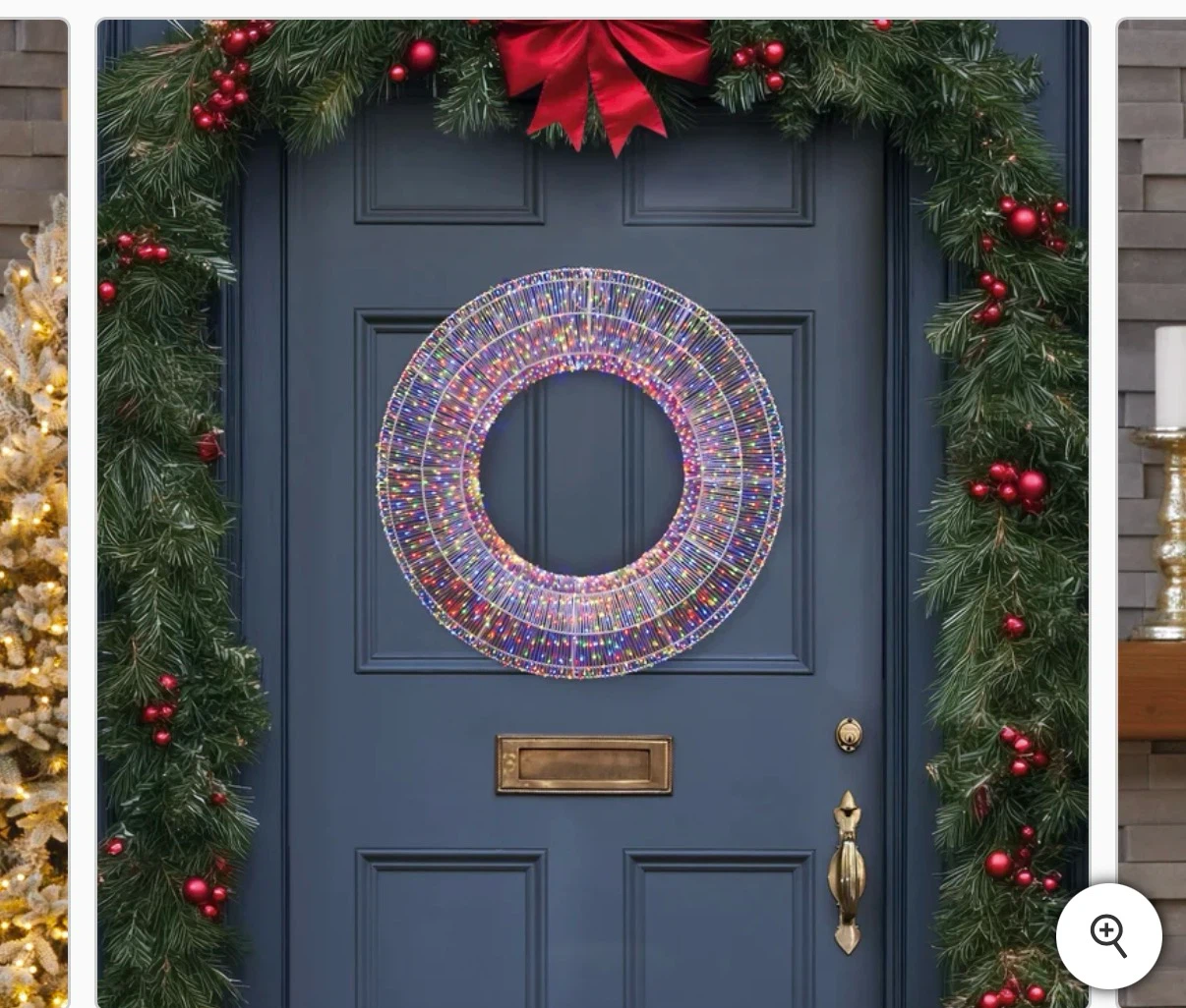 Decorative Lighted Wreath for Door, colour changing bnib - photo 2