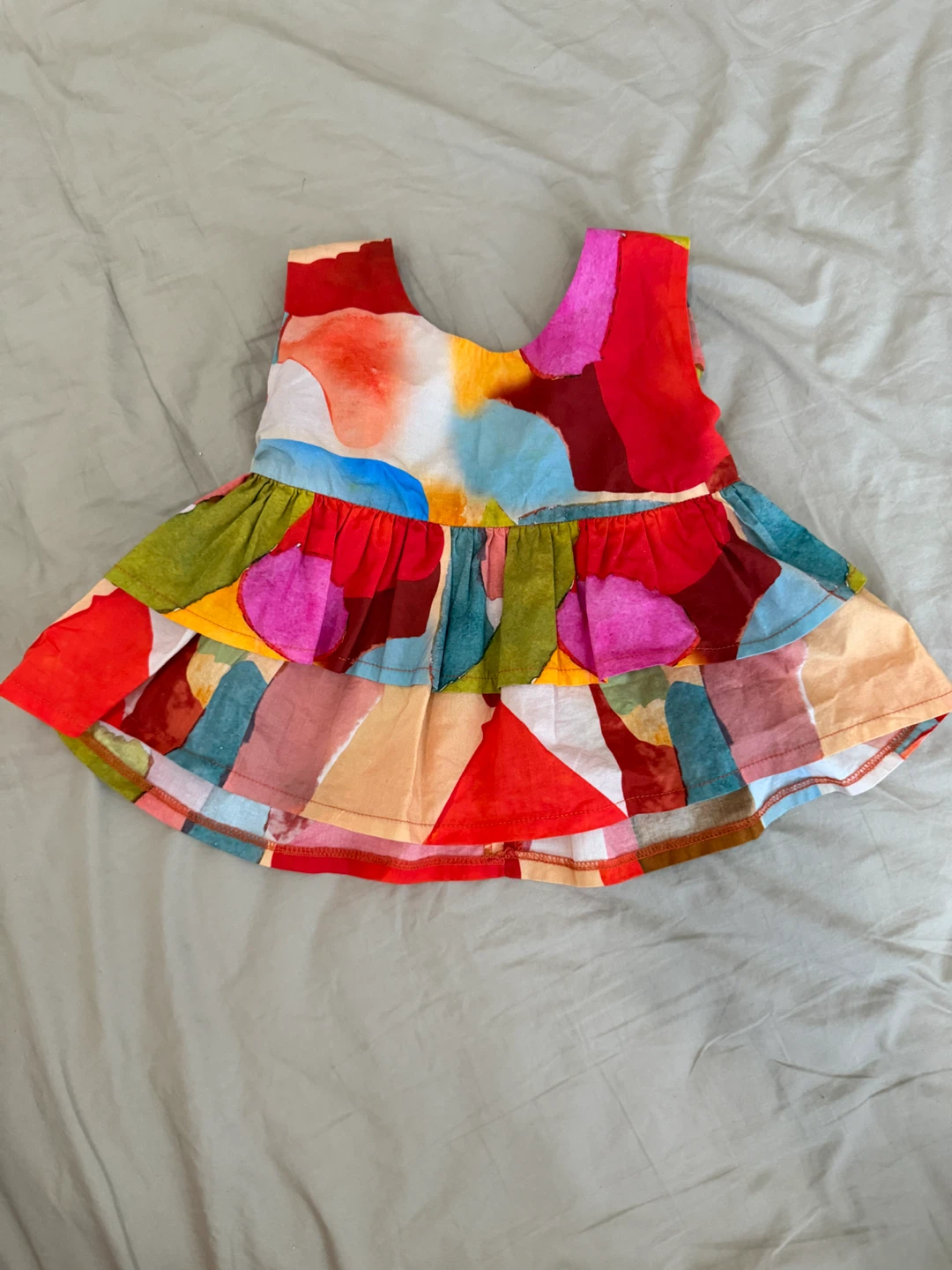 Baby Girls Dress with Ruffles and Embroidery