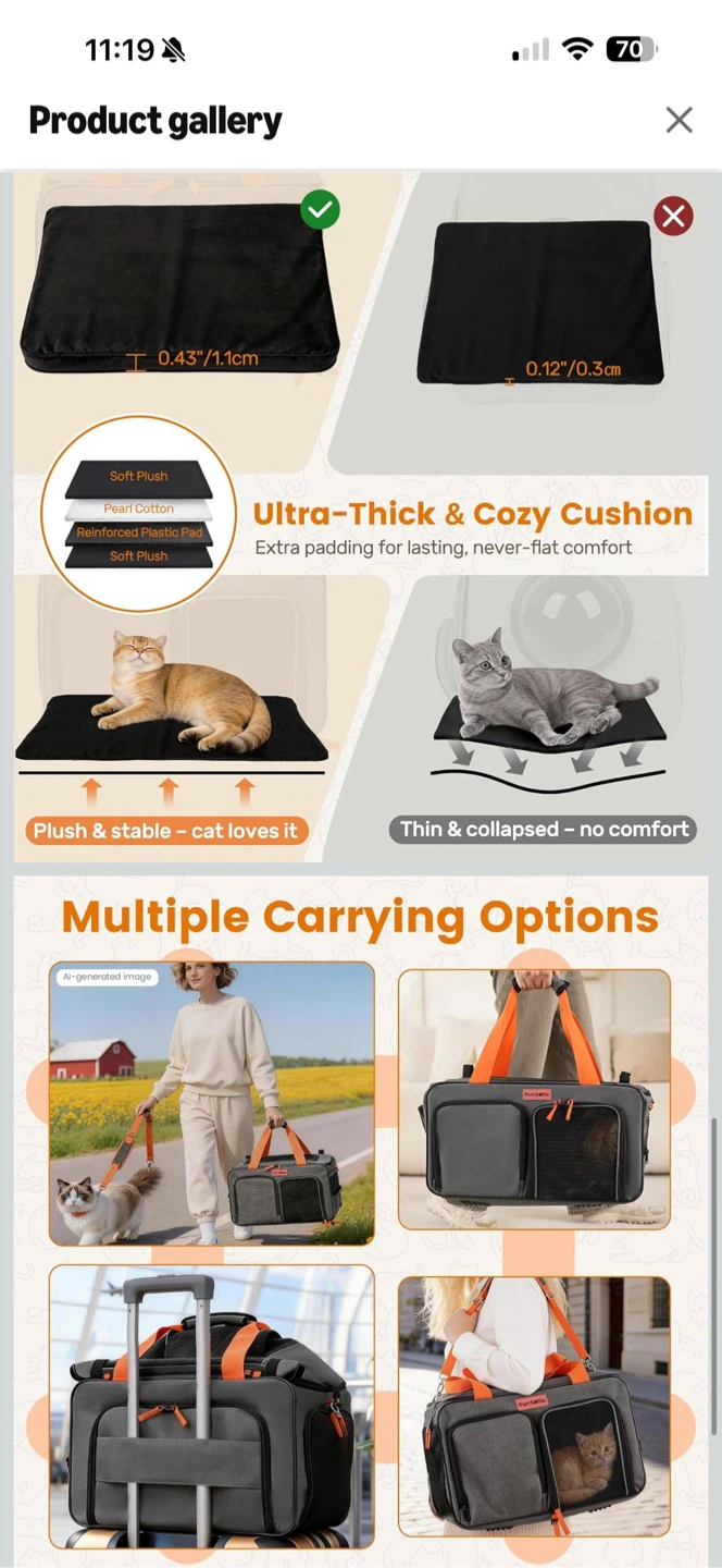 PurrSonic Expandable Cat Carrier - photo 4