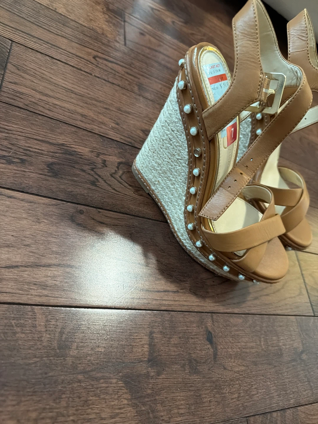 Jessica Simpson Tan Wedge Sandals - photo 3