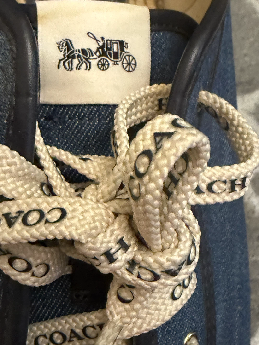 Coach Denim Espadrille Sneakers size 11
