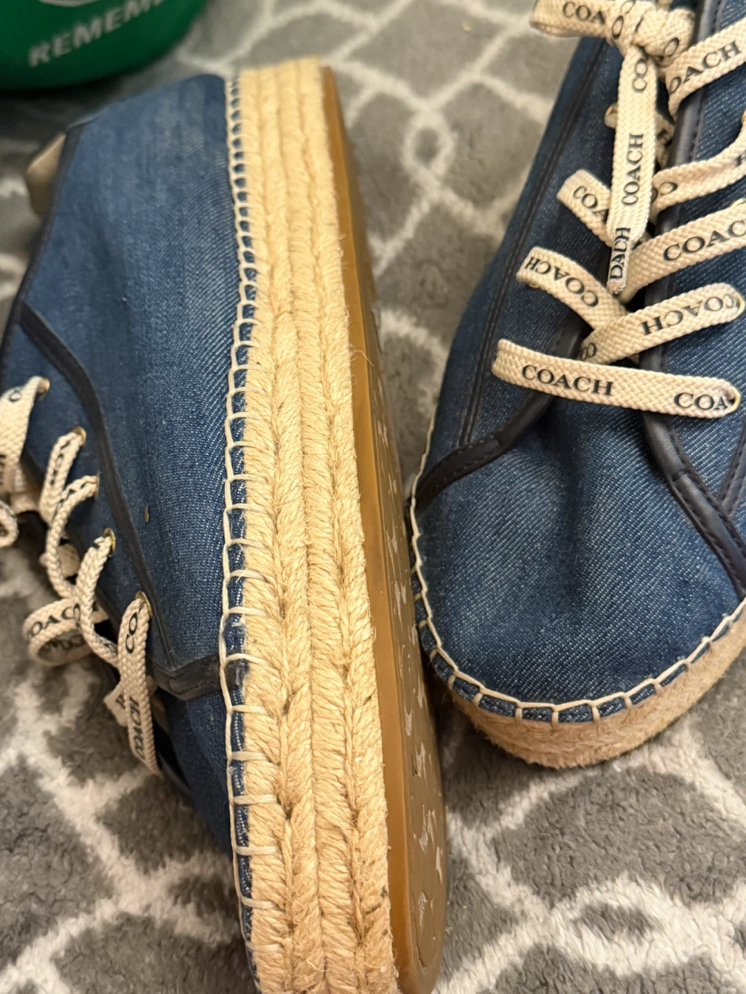Coach Denim Espadrille Sneakers size 11 - photo 2