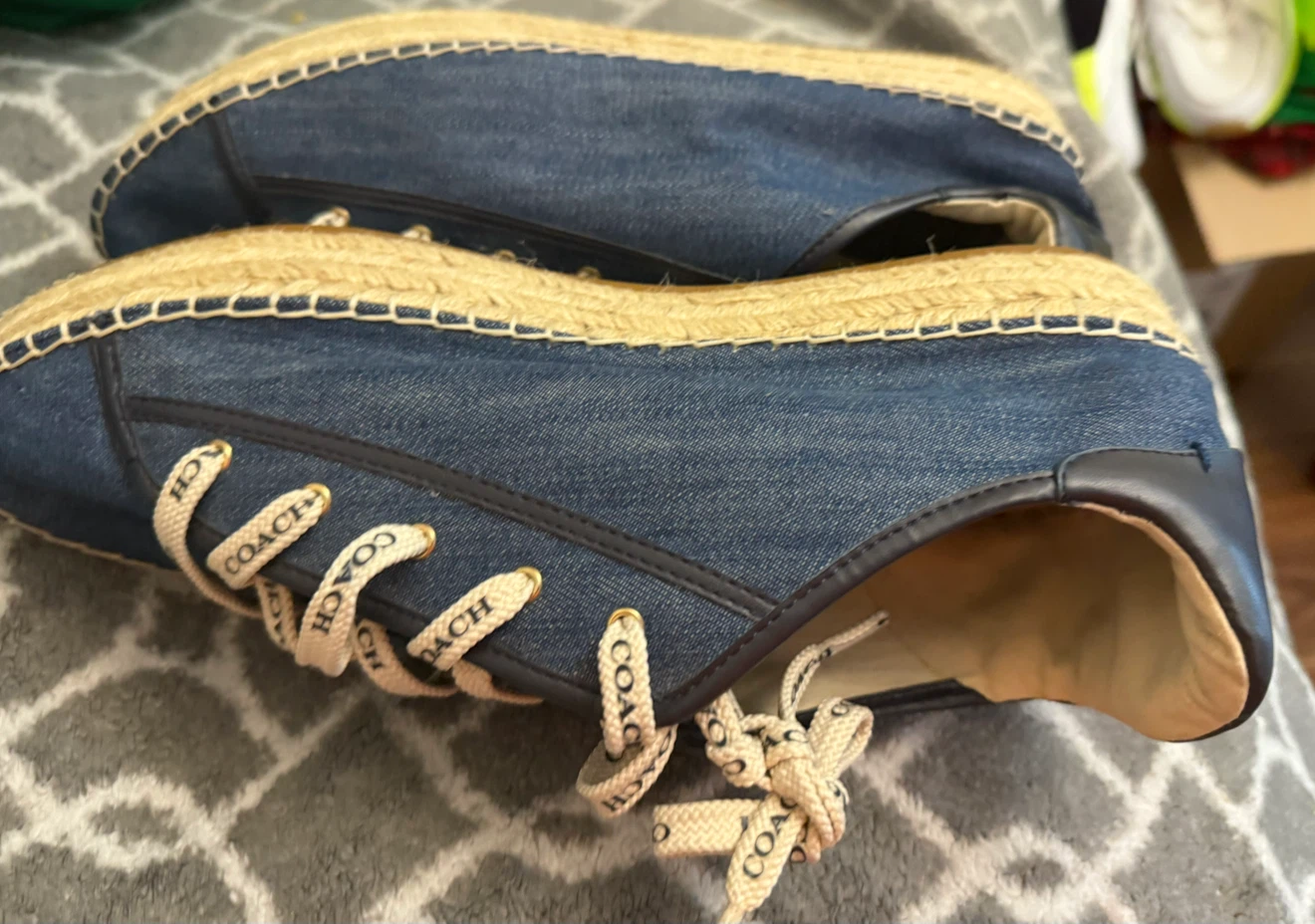 Coach Denim Espadrille Sneakers size 11 - photo 3