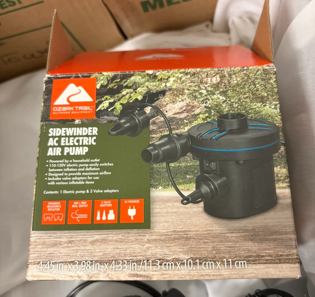 Ozark Trail Sidewinder AC Electric Air Pump