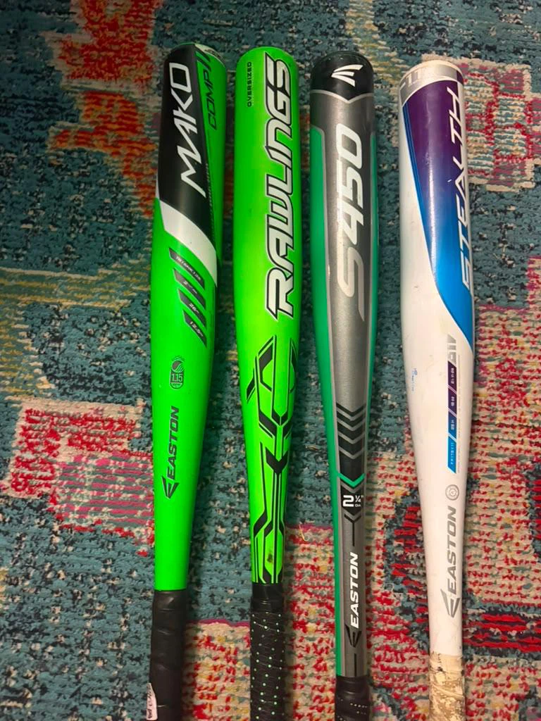 Easton Mako, Rawlings, Easton S450, Stealth Baseball Bats