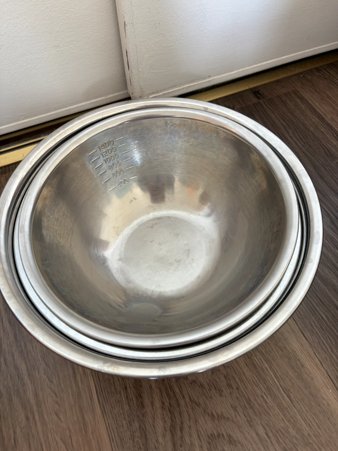 Stainless Steel Mixing Bowls with Strainer - photo 3