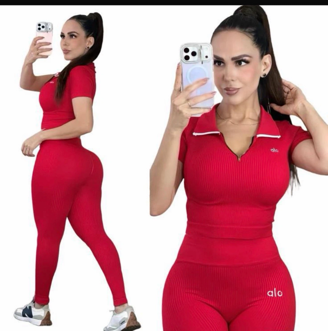 ALO YOGA Athletic Set - White