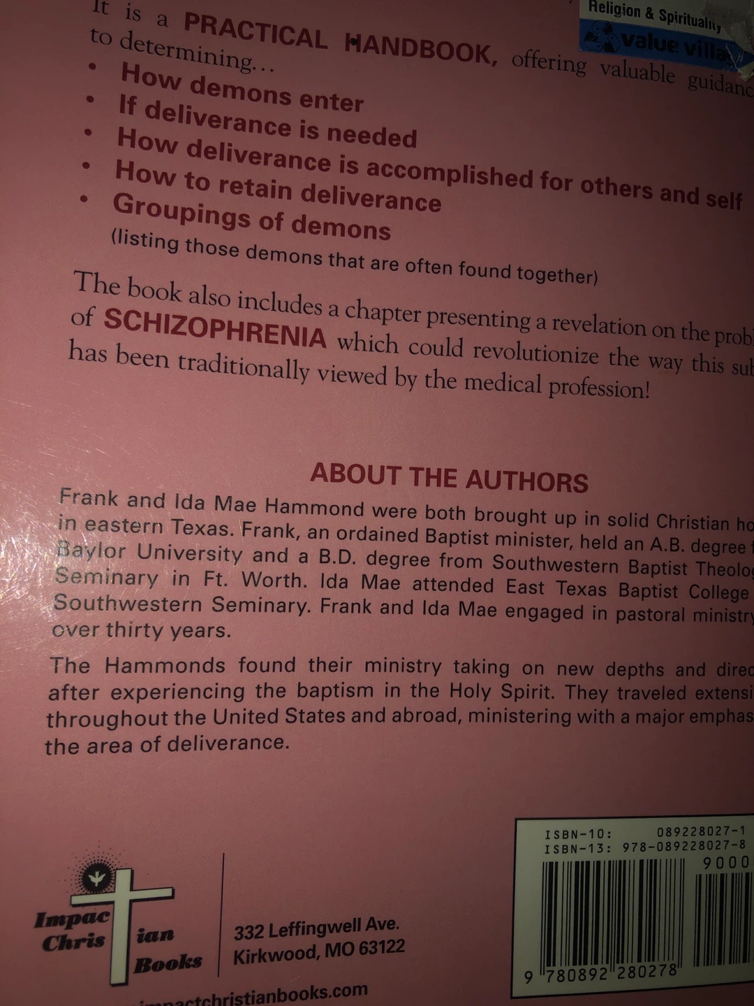 Pigs in the Parlor: The Practical Guide to Deliverance Book - photo 2