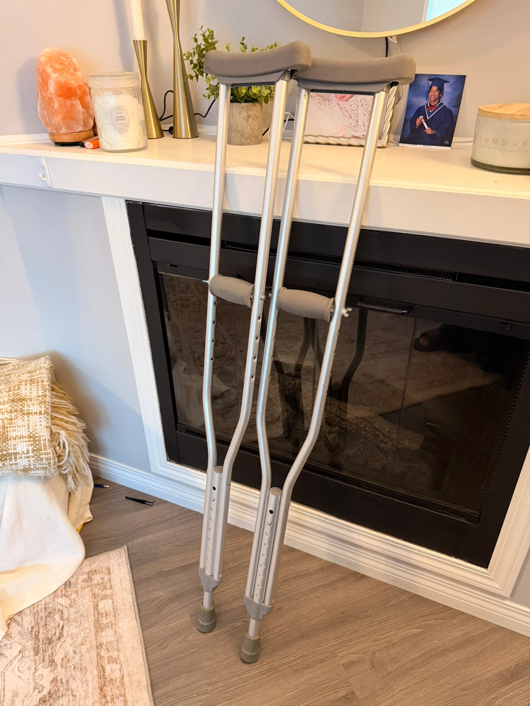 Adjustable Crutches for approx. 5'2" to 5'10" height