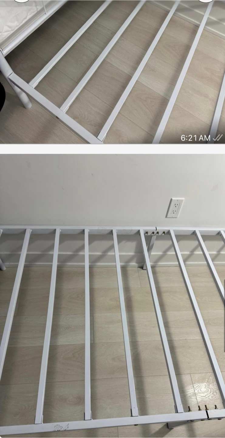 White Metal Bed Frame - photo 4