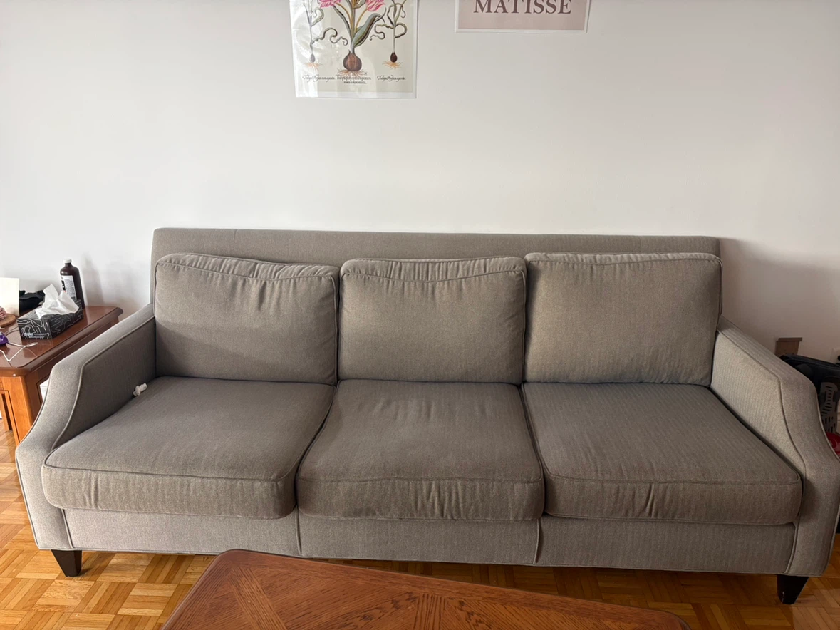 Grey Fabric Sofas - 2 seater and 3 seater - photo 2