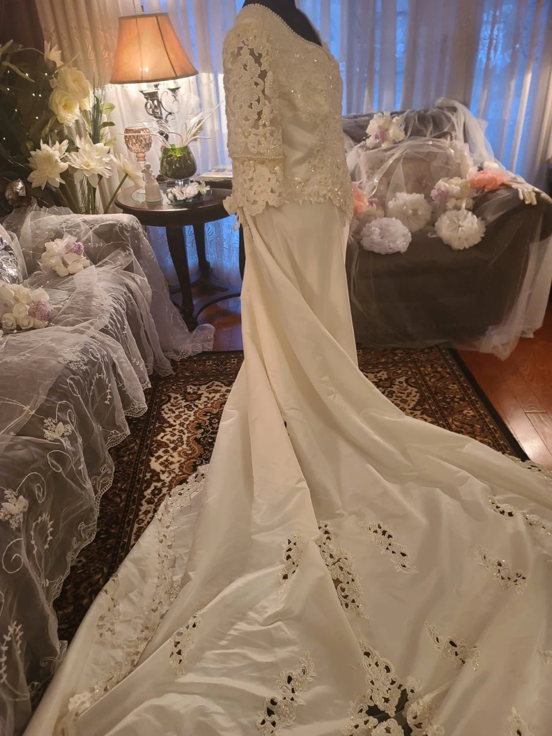 Wedding Dress with Lace and Beading - photo 2