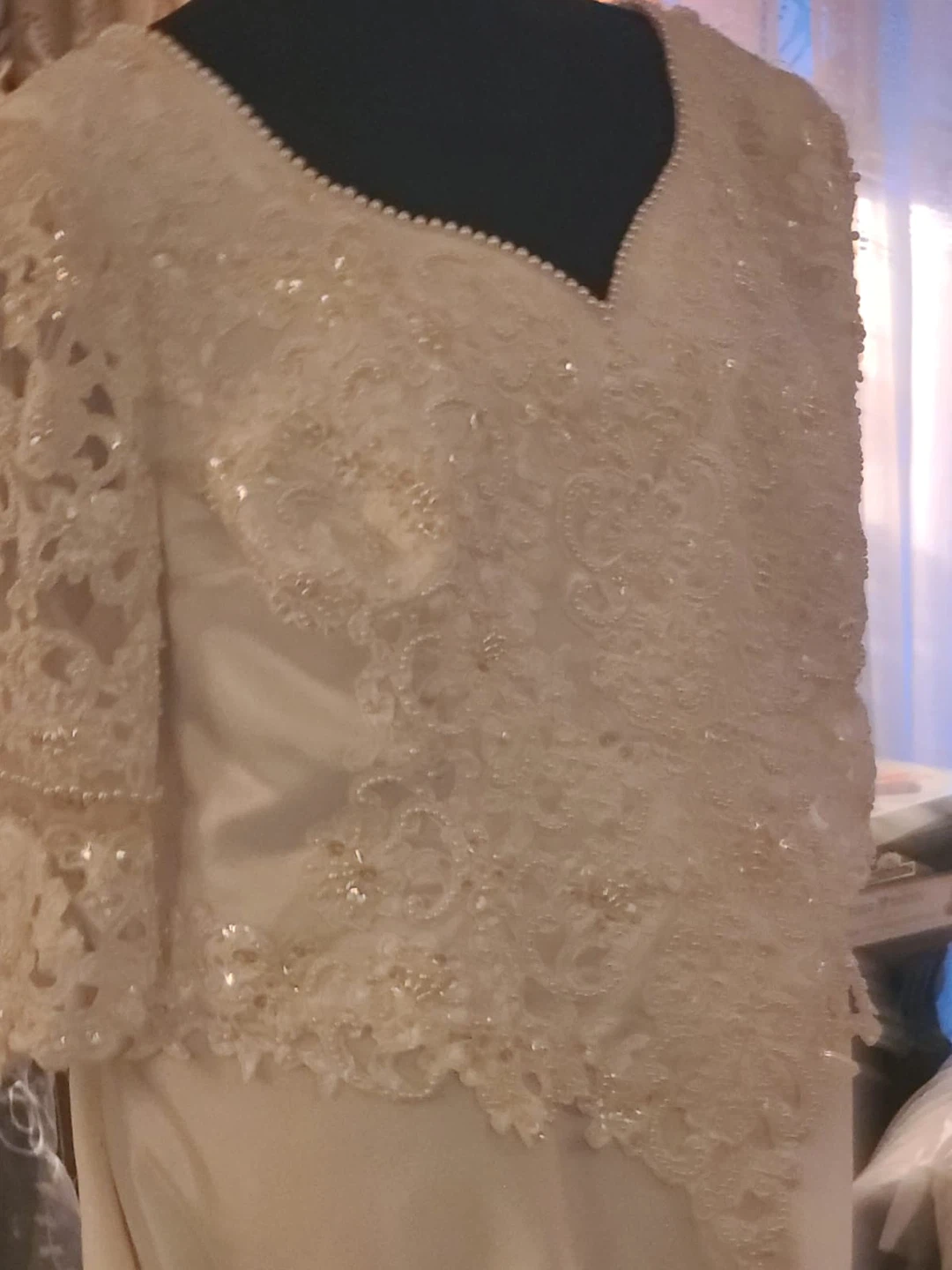 Wedding Dress with Lace and Beading - photo 3