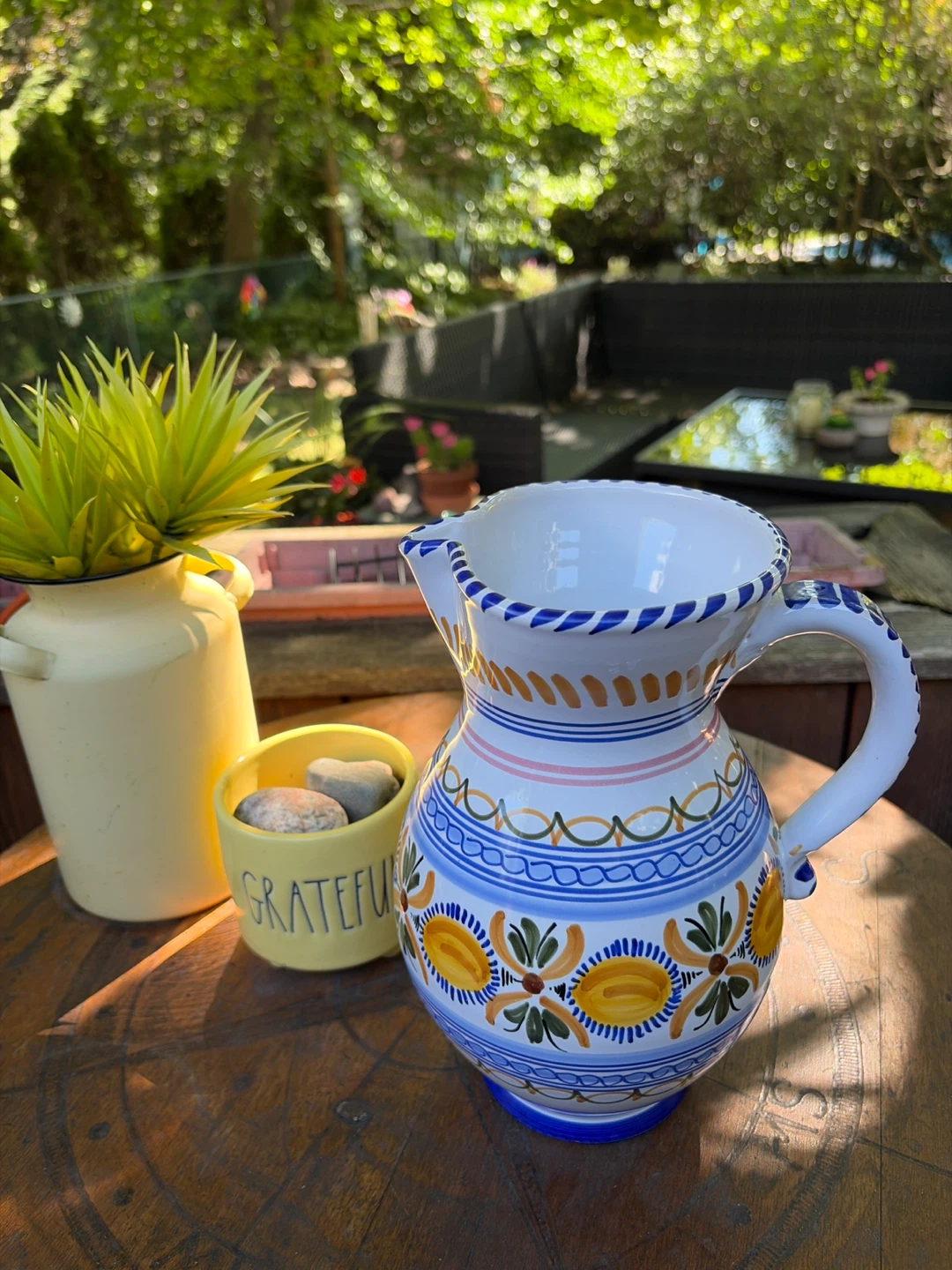 Hand-Painted Gorgeous Pitcher from Spain