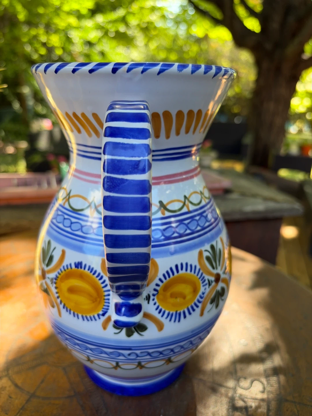 Hand-Painted Gorgeous Pitcher from Spain - photo 3