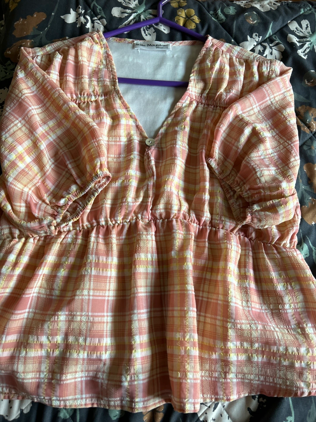 Little Mountain Plaid Top