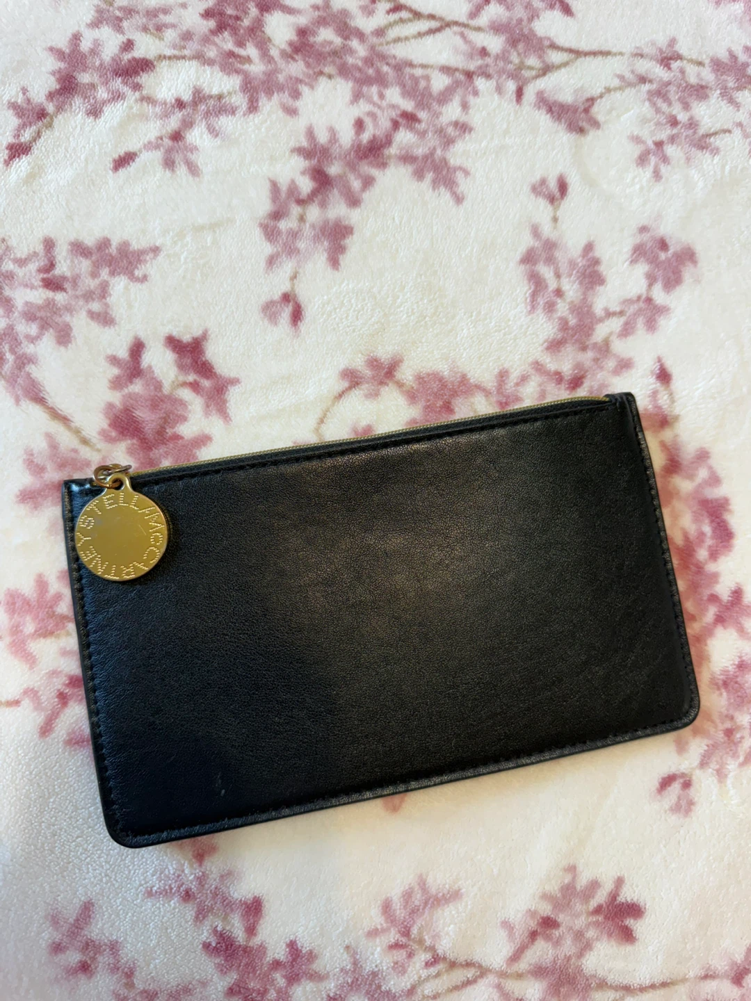 Stella McCartney Black Leather Card Holder