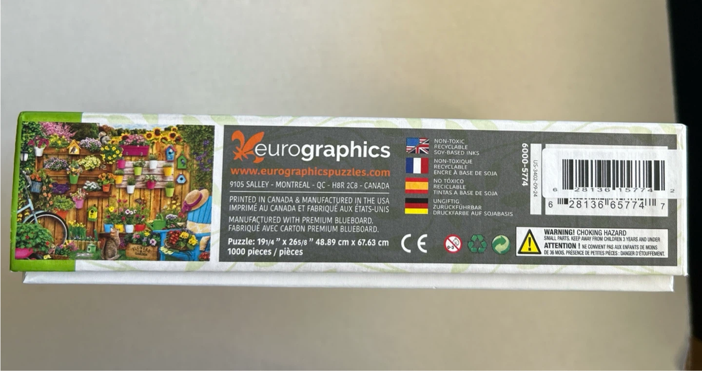 Eurographics Garden Flowers 1000 Piece Puzzle - photo 4