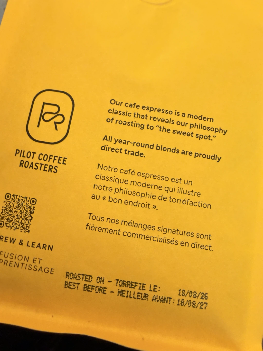 Pilot Coffee Roasters Heritage Signature Blend Whole Bean Coffee