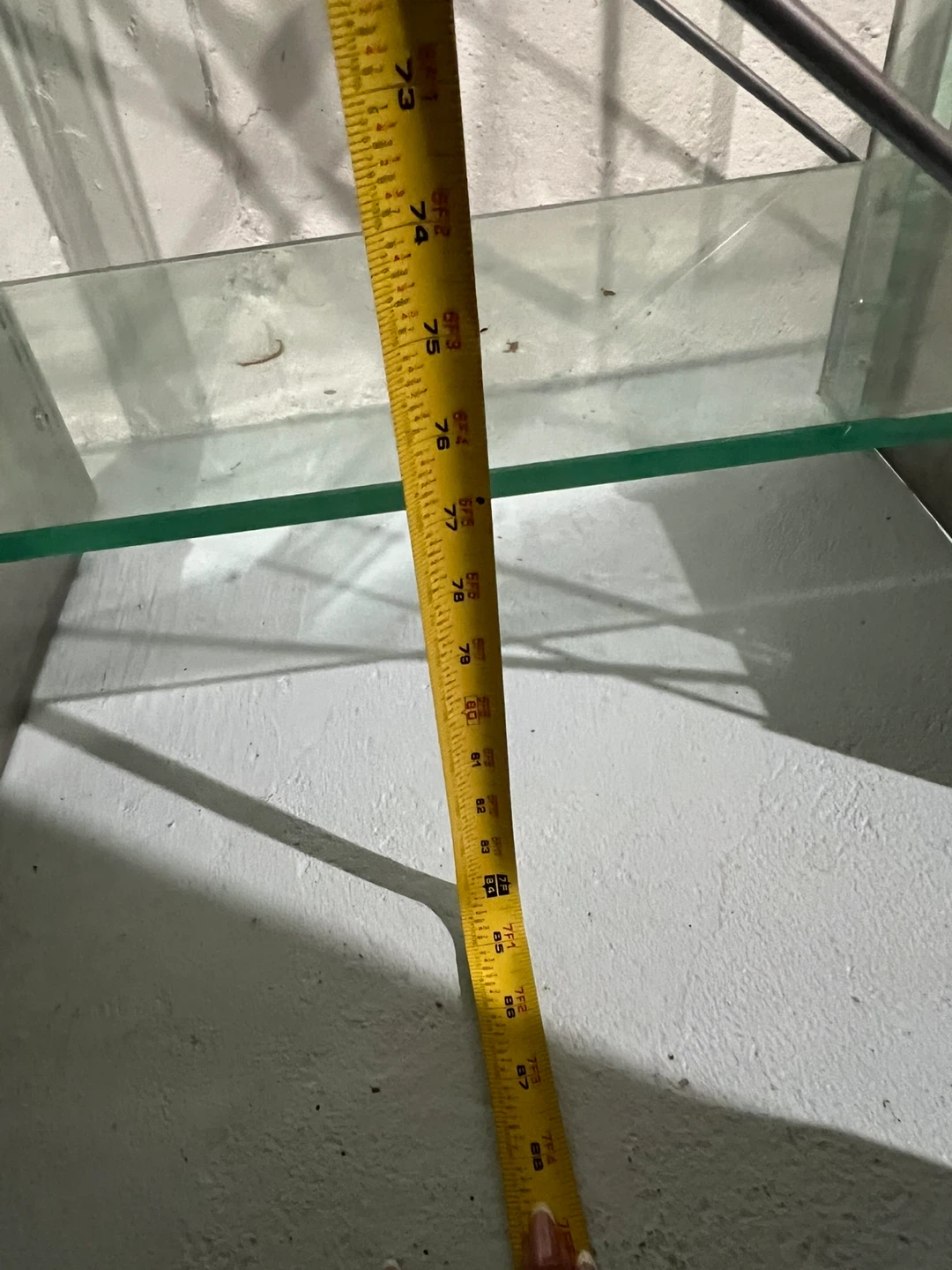 Glass & metal shelf unit - photo 3