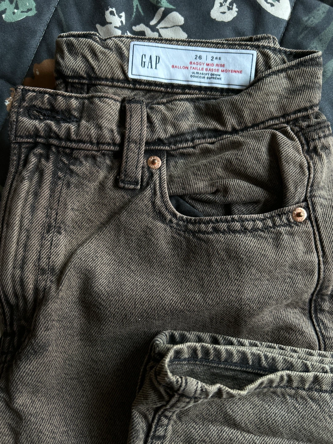 GAP BAGGY MID RISE Balloon Jeans Size 26